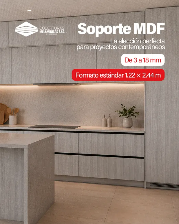 Cobermelass: soporte MDF