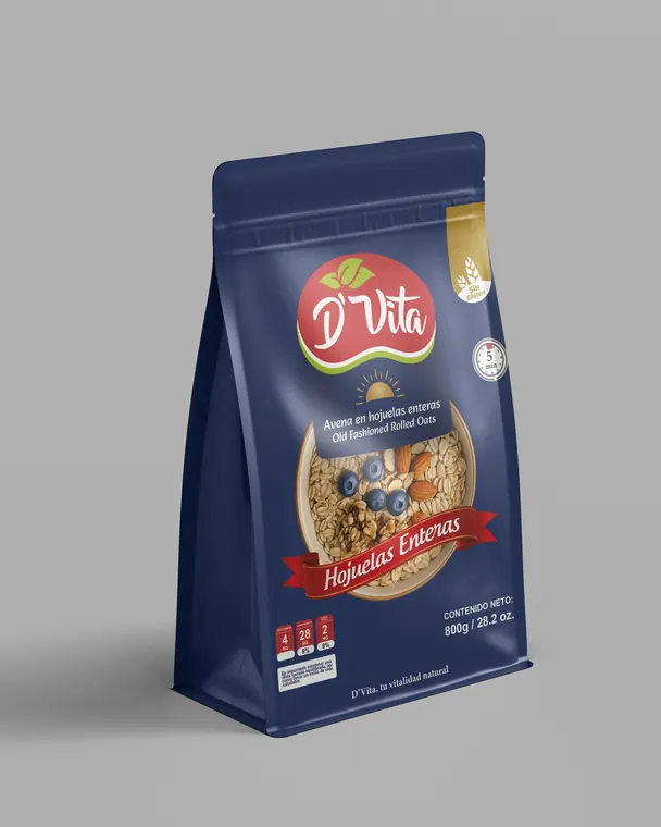 D'Vita: empaque de avena en hojuelas