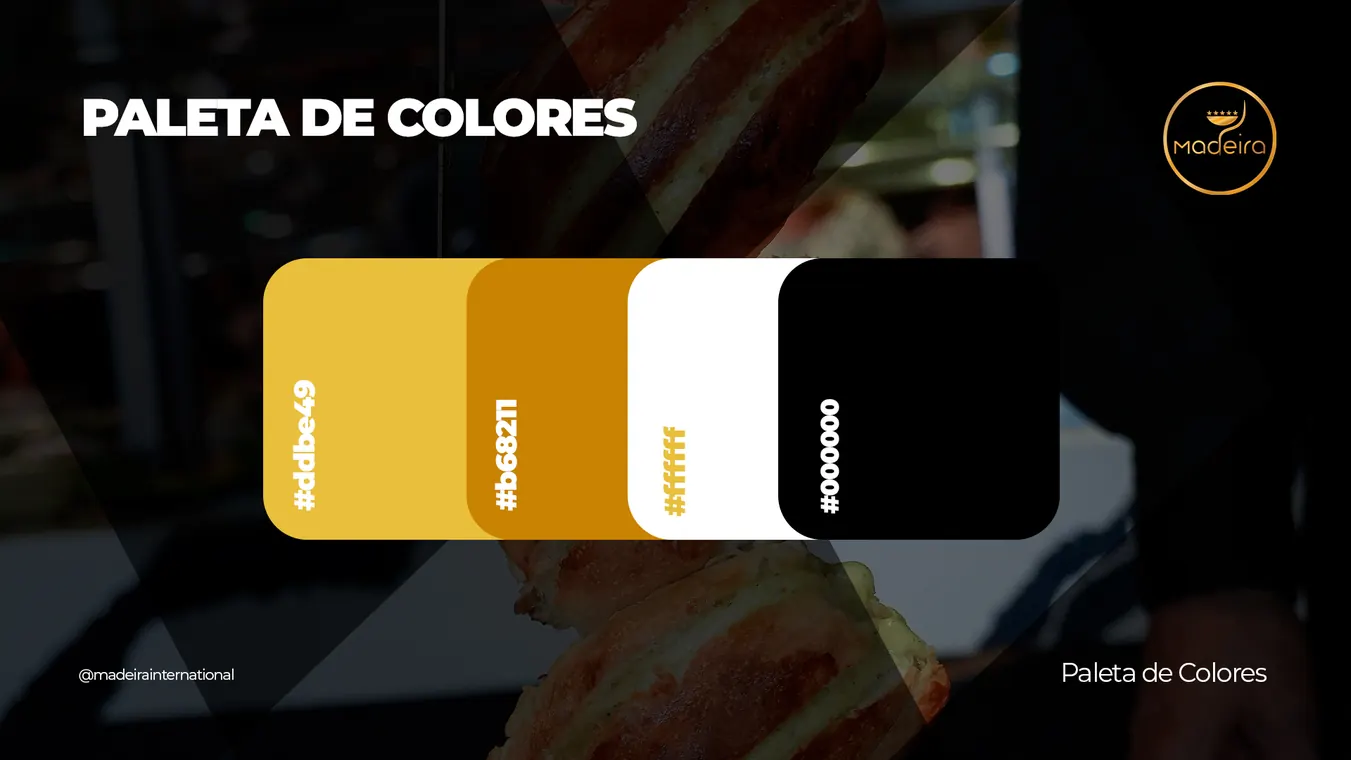 Madeira International: paleta de colores de la marca